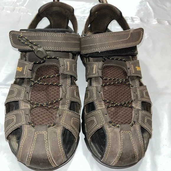 Teva Forebay Dozer BROWN SANDALS trail HIKING All Terrain MEN SIZE 10 Closed Toe - Picture 4 of 16